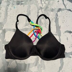 Victoria Secrets Pink Black Racer Back Bra
